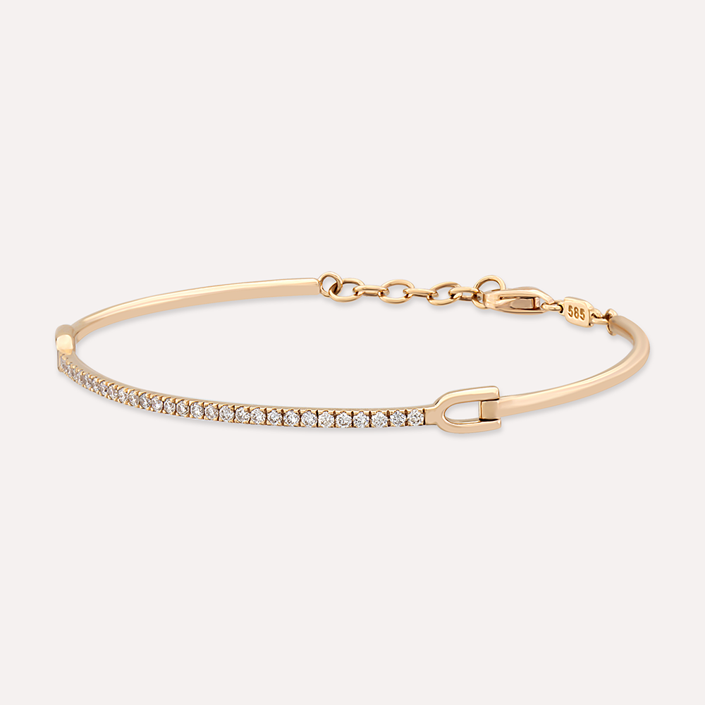 0.39 CT Diamond Rose Gold Bracelet - Nev Jewellery (1)