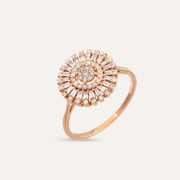 0.45 CT Baguette Cut Diamond Rose Gold Ring - Nev Jewellery (1)
