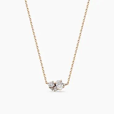 0.38 CT Diamond Rose Gold Necklace - Nev Jewellery (1)