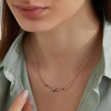 0.64 CT Ruby, Green Sapphire and Diamond Pendant - Nev Jewellery