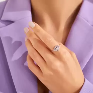 0.70 CT Oval Cut Diamond White Gold Ring - Nev Jewellery (1)