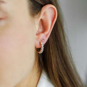 0.71 CT Diamond Rose Gold Earring - Nev Jewellery (1)