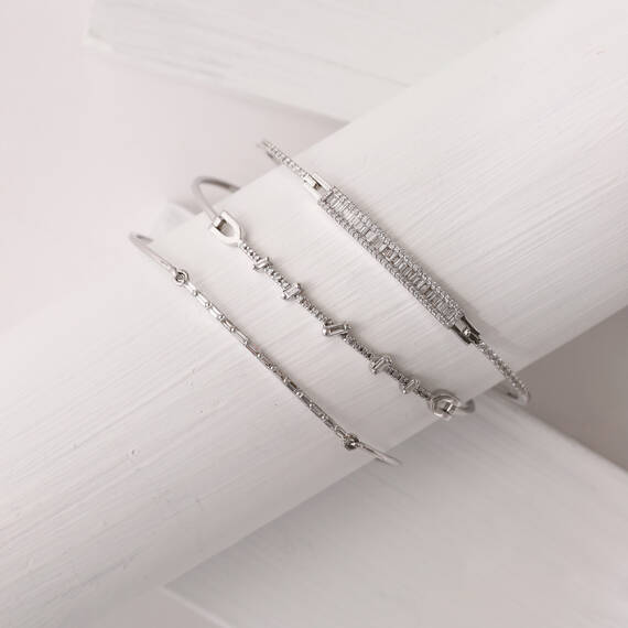 1.07 CT Baguette Cut Diamond Rose Gold Bracelet - 3