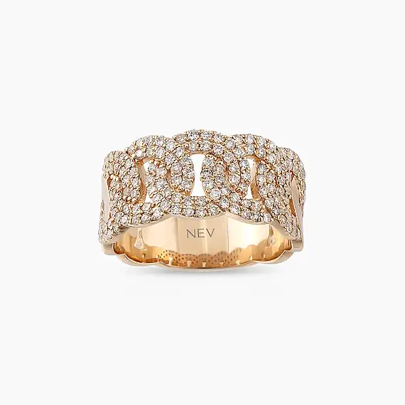 0.92 CT Diamond Rose Gold Spiral Ring - 2