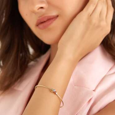 0.96 CT Multicolor Sapphire and Diamond Rose Gold Bracelet - Nev Jewellery