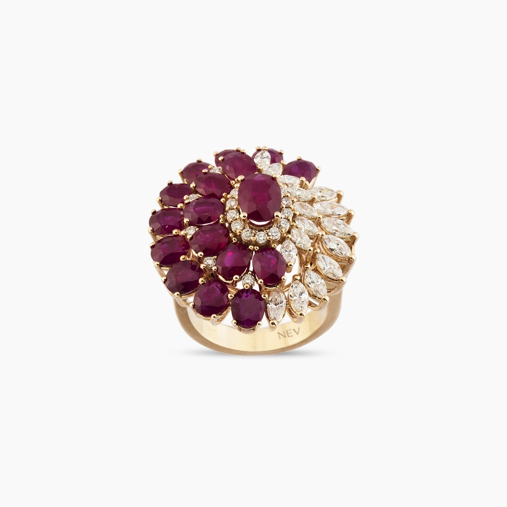10.49 CT Ruby and Diamond Ring - Nev Jewellery (1)