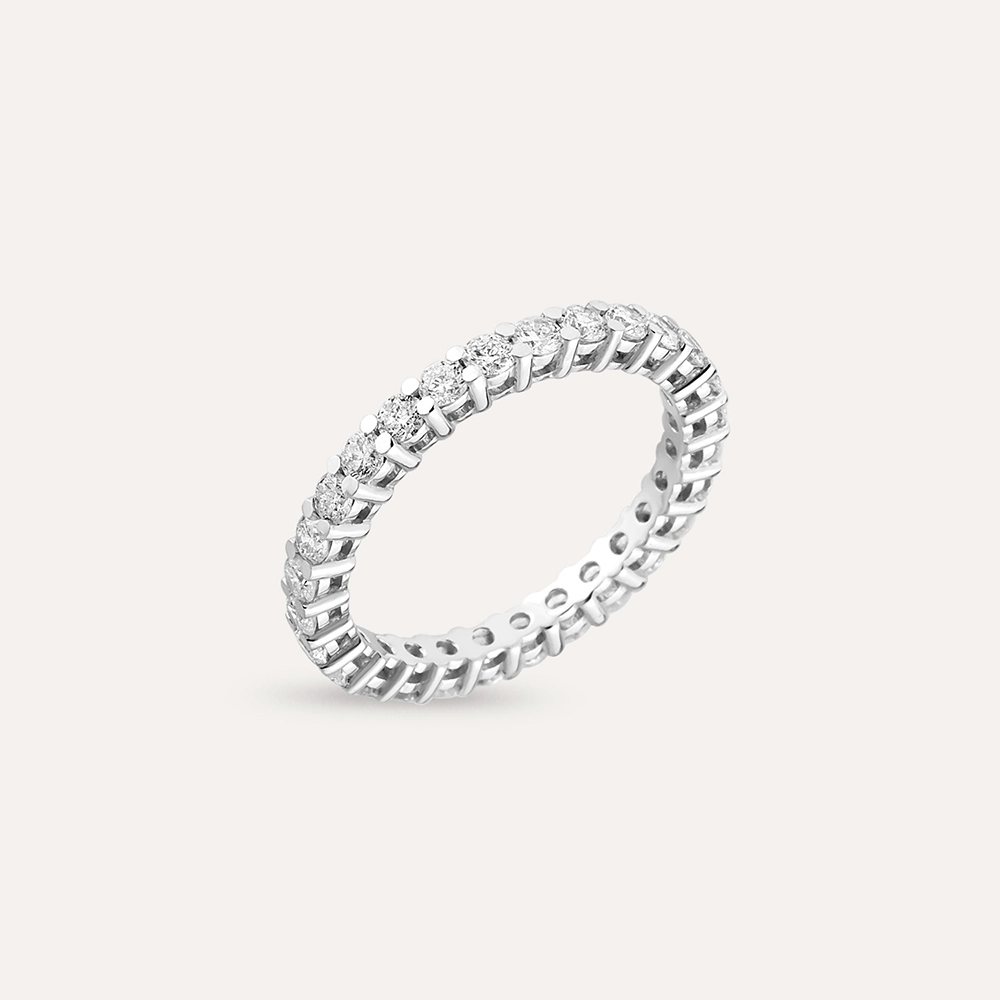 1.30 CT Diamond White Gold Eternity Ring - Nev Jewellery (1)