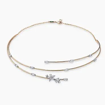 1.84 CT Diamond Rose Gold Chooker/Necklace - Nev Jewellery (1)