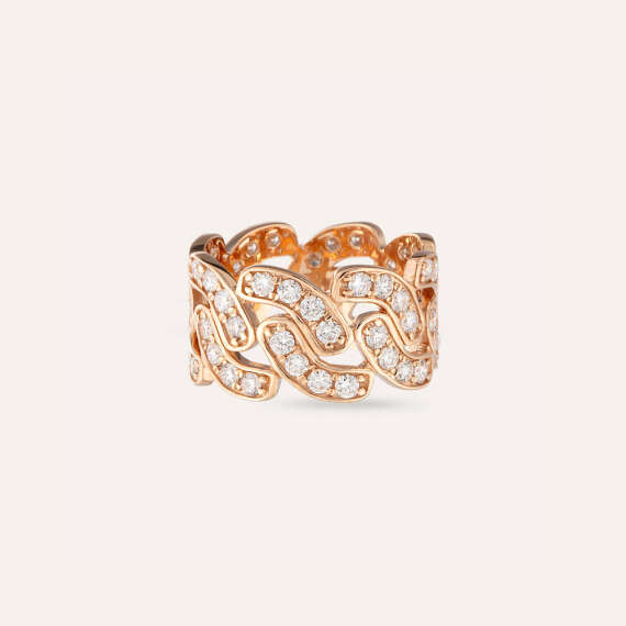 1.95 CT Diamond Rose Gold Ring - 4