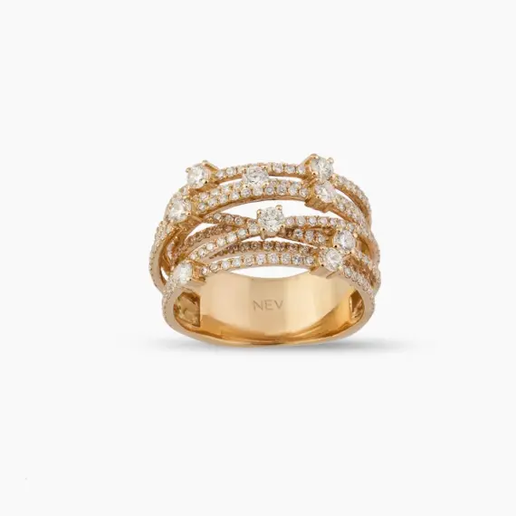 1.96 CT Diamond Rose Gold Ring - 1