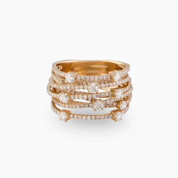 1.96 CT Diamond Rose Gold Ring - 3