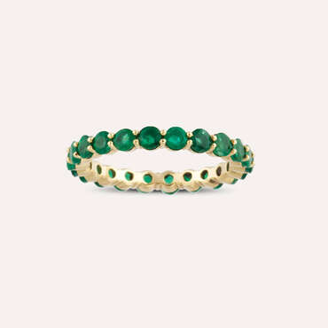 2.08 CT Emerald Eternity Ring - Nev Jewellery