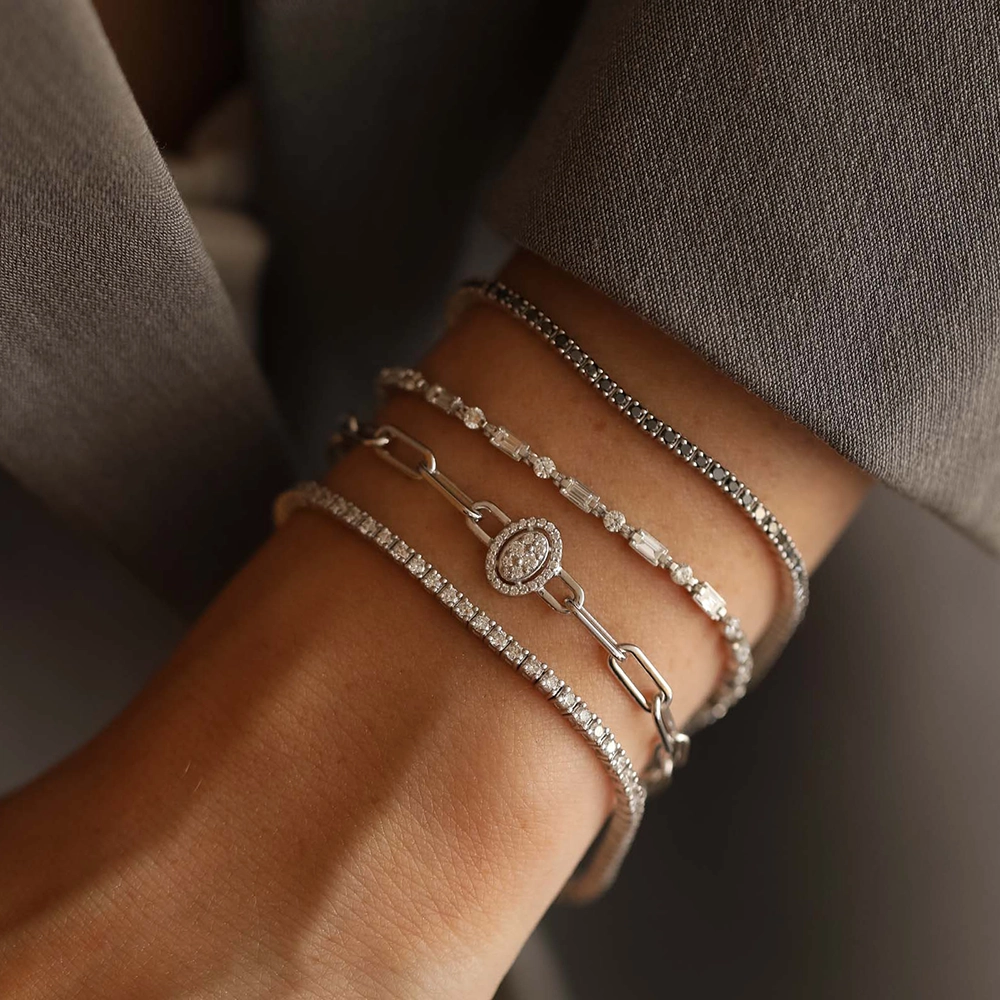 2.12 CT Diamond White Gold Tennis Bracelet - Nev Jewellery (1)