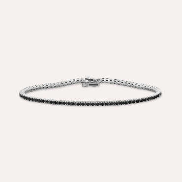 2.16 CT Black Diamond Tennis Bracelet - Nev Jewellery
