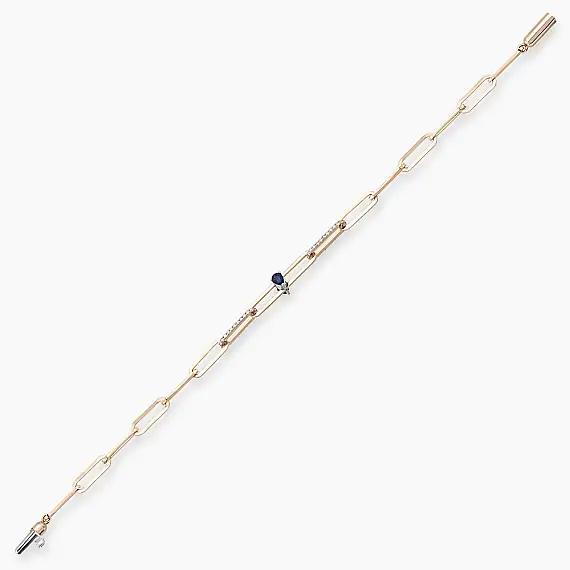 Alida 0.62 CT Sapphire and Diamond Rose Gold Bracelet - 2