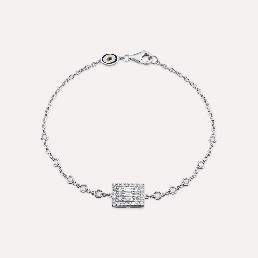 Allure 0.58 CT Baguette Cut Diamond and Rose Cut Diamond Bracelet - Nev Jewellery (1)