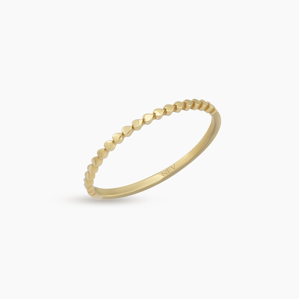 Amour Yellow Gold Ring - Nev Jewellery (1)