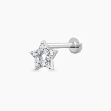 Asteria Diamond White Gold Piercing - Nev Jewellery (1)