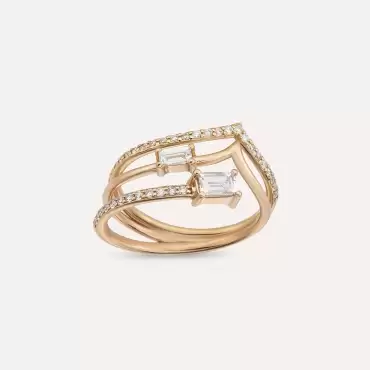 Auriga Diamond Rose Gold Ring - Nev Jewellery (1)