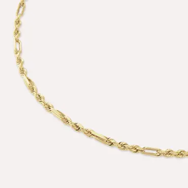 Avery Sarı Altın Kolye - Nev Jewellery (1)