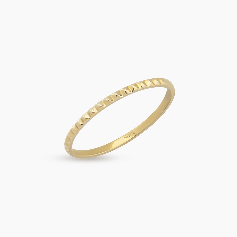 Beam Yellow Gold Ring - 2