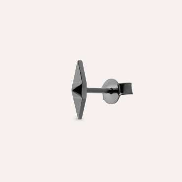 Black Spike Gold Single Earring - Nev Jewellery