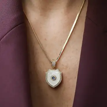 Bleu Yellow Gold Pendant/Charm - Nev Jewellery (1)