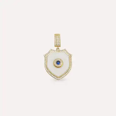 Bleu Yellow Gold Pendant/Charm - Nev Jewellery (1)