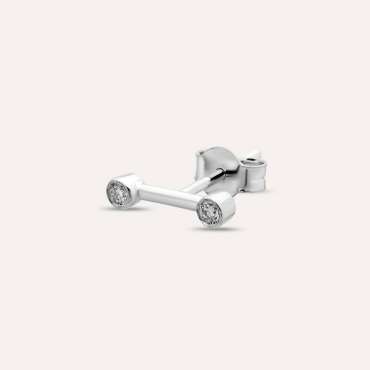 Bliss Line 0.07 CT Diamond Mini Single Earring - Nev Jewellery