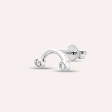Bliss Two 0.06 CT Diamond Mini Single Earring - Nev Jewellery