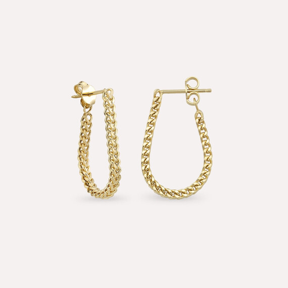 Bond Yellow Gold Earring - Nev Jewellery