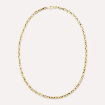 Boom Yellow Gold Necklace - Nev Jewellery (1)