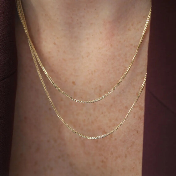 Braid Yellow Gold Chain - Nev Jewellery