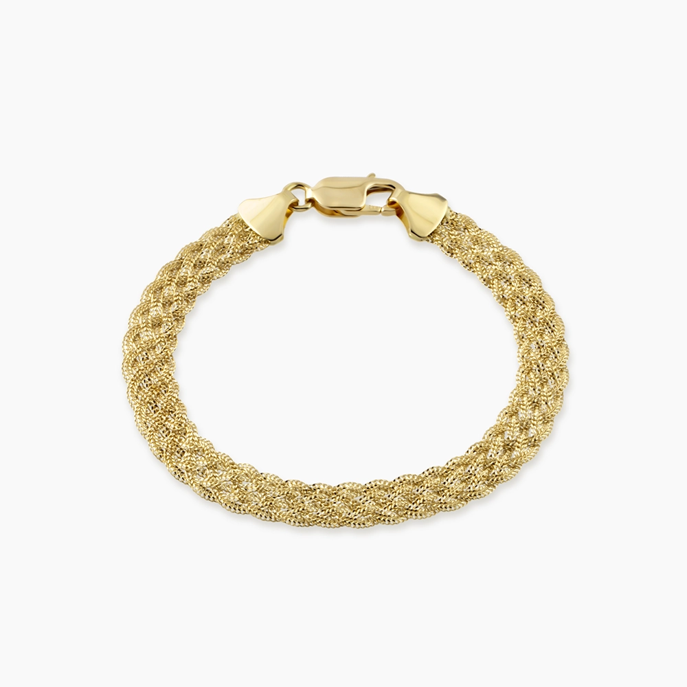 Celina Yellow Gold Italian Bracelet - Nev Jewellery (1)