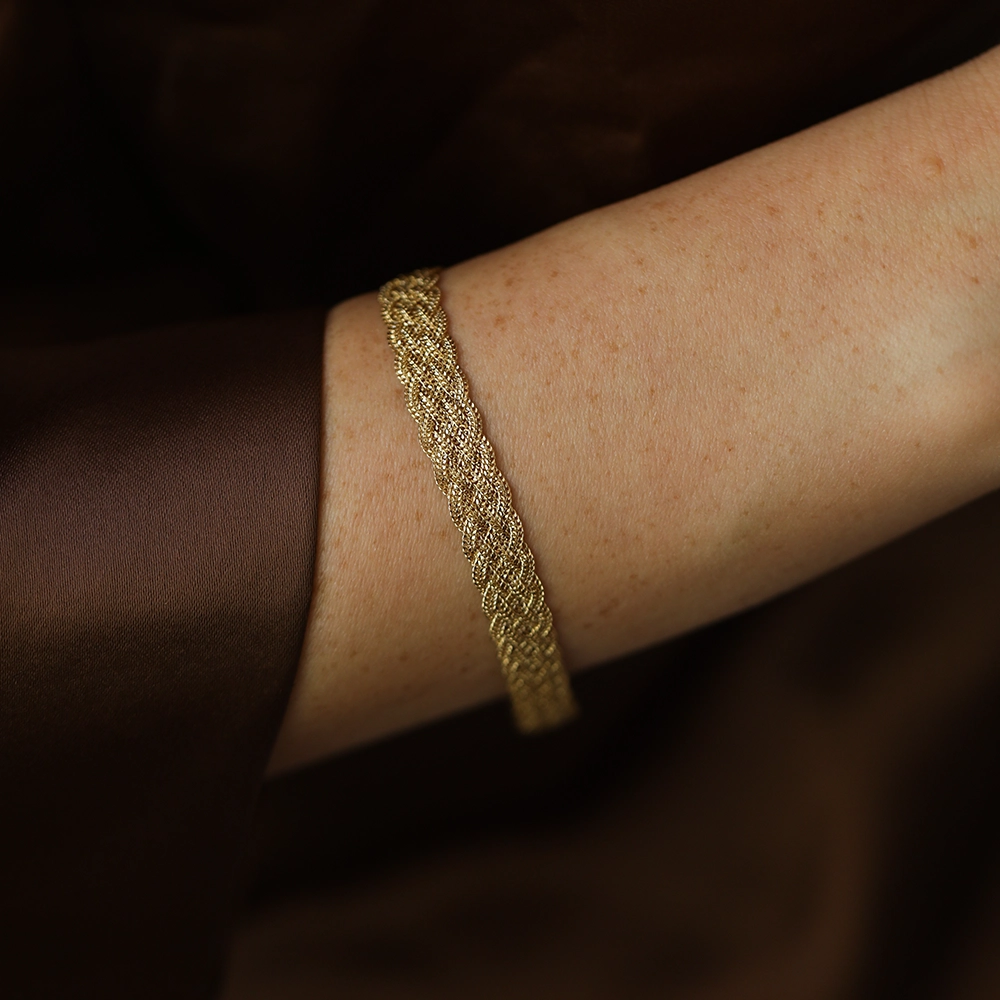 Celina Yellow Gold Italian Bracelet - 1