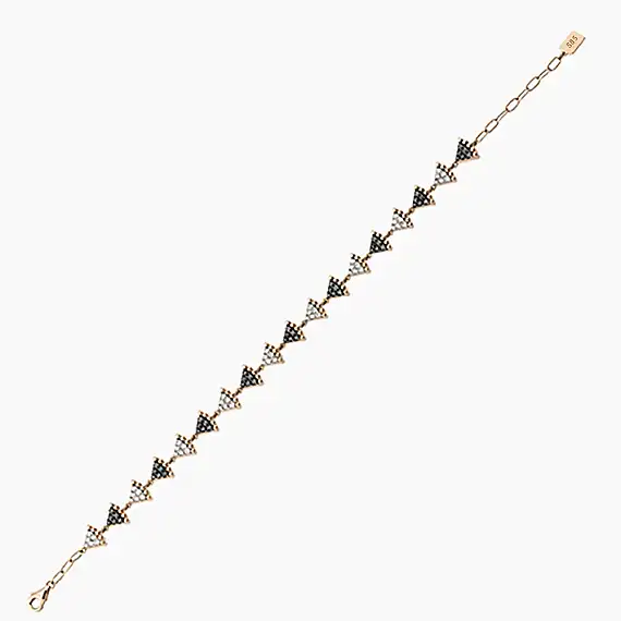 Cheesecake 1.47 CT Diamond Rose Gold Bracelet - 4