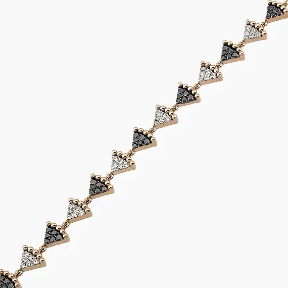 Cheesecake 1.47 CT Diamond Rose Gold Bracelet - 1