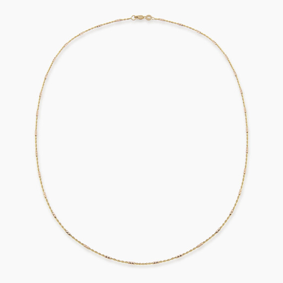 Clair Yellow Gold Italian Necklace - Nev Jewellery