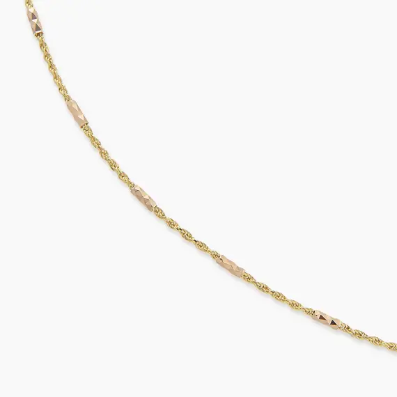 Clair Yellow Gold Italian Necklace - 4