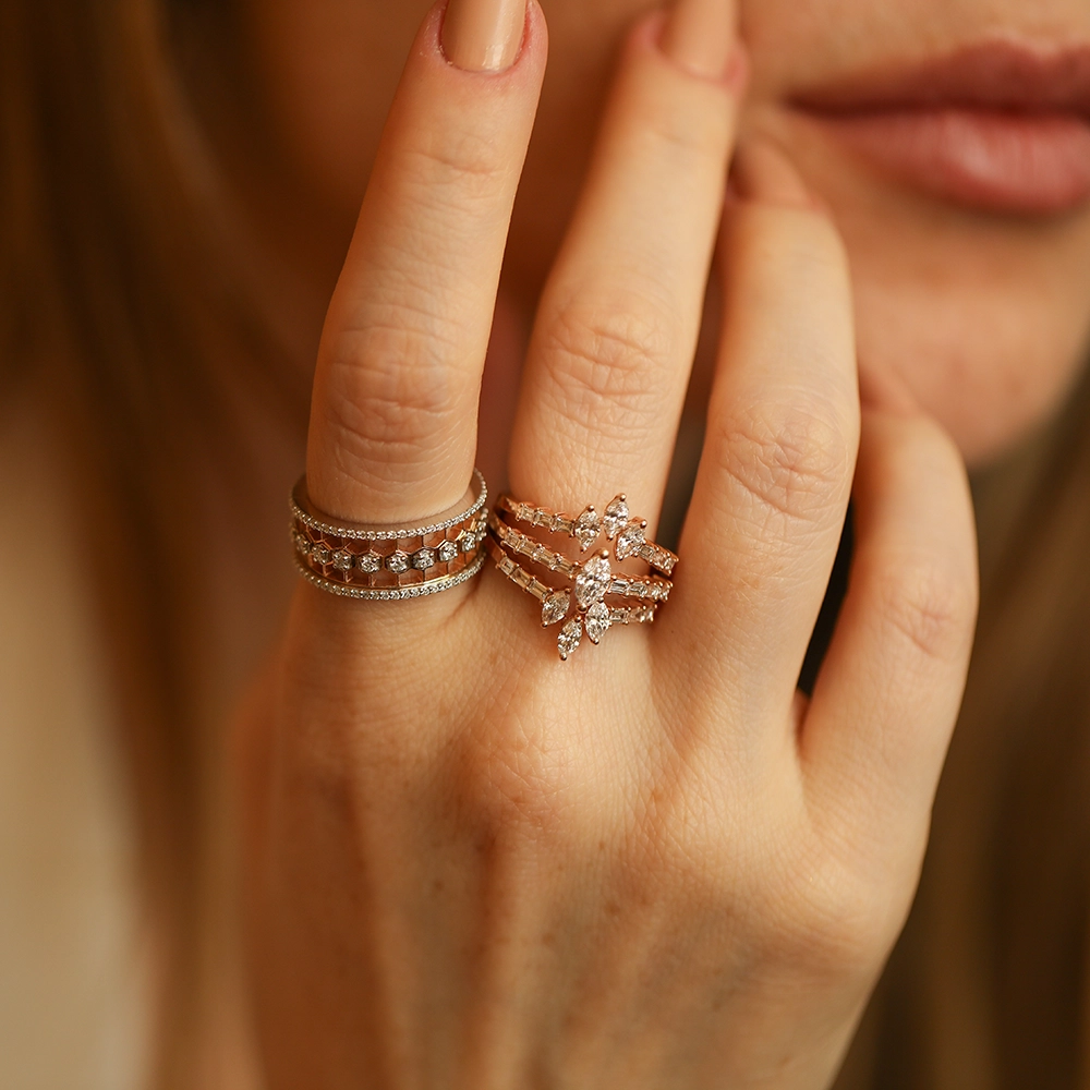 Comb 0.82 CT Diamond Eternity Ring - Nev Jewellery (1)