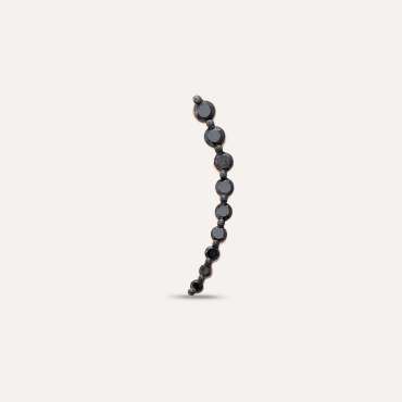 Comet 0.40 CT Black Diamond Single Earring - Nev Jewellery