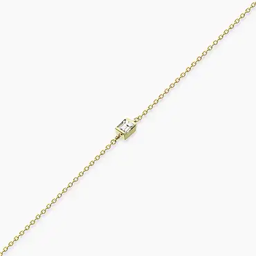 Connell 0.14 CT Baguette Cut Diamond Yellow Gold Bracelet - Nev Jewellery (1)