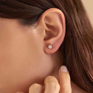 Coronet 0.31 CT Diamond Rose Gold Earring - Nev Jewellery (1)