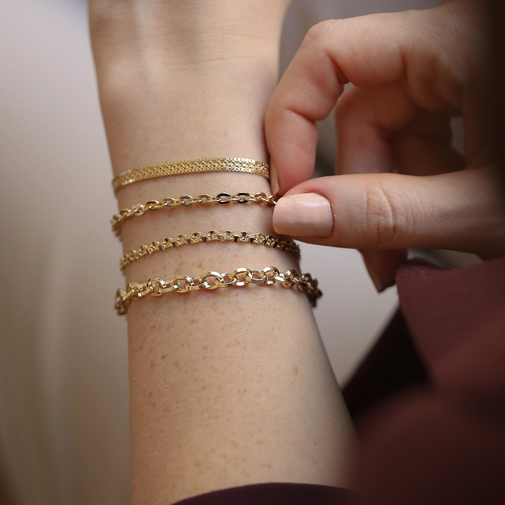 Courb Yellow Gold Bracelet - 3