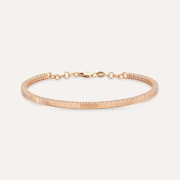 Cubes Rose Gold Bracelet - Nev Jewellery