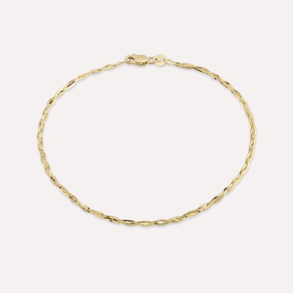 Cue Yellow Gold Bracelet - Nev Jewellery