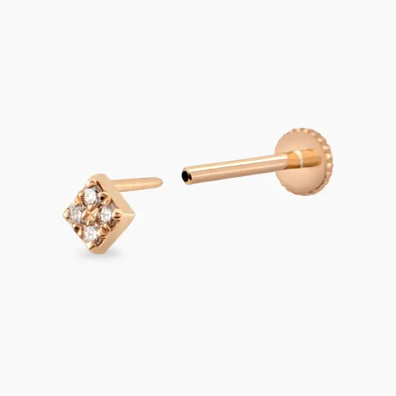 Dama Diamond Rose Gold Piercing - 3