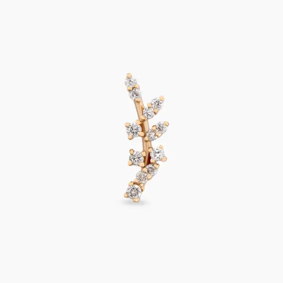 Defne Diamond Rose Gold Piercing - 3