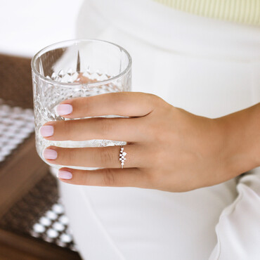 Jasmine Diamond White Gold Ring - Nev Jewellery (1)