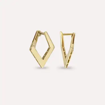 Diana Yellow Gold Earring - Nev Jewellery (1)
